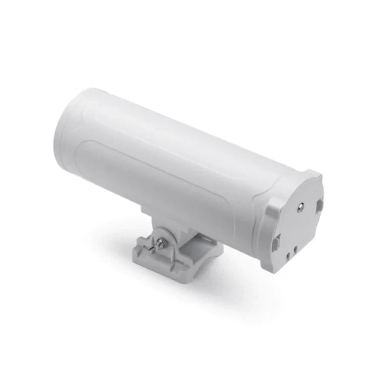 Dragino LoRaWAN outdoor gateway on its mounting bracket